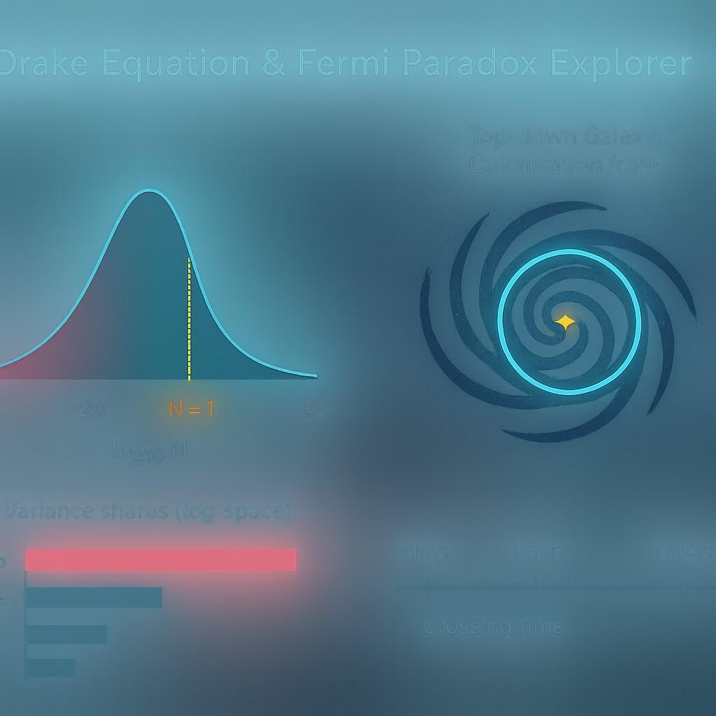 Drake Equation & Fermi Paradox Explorer (Monte-Carlo Uncertainty)