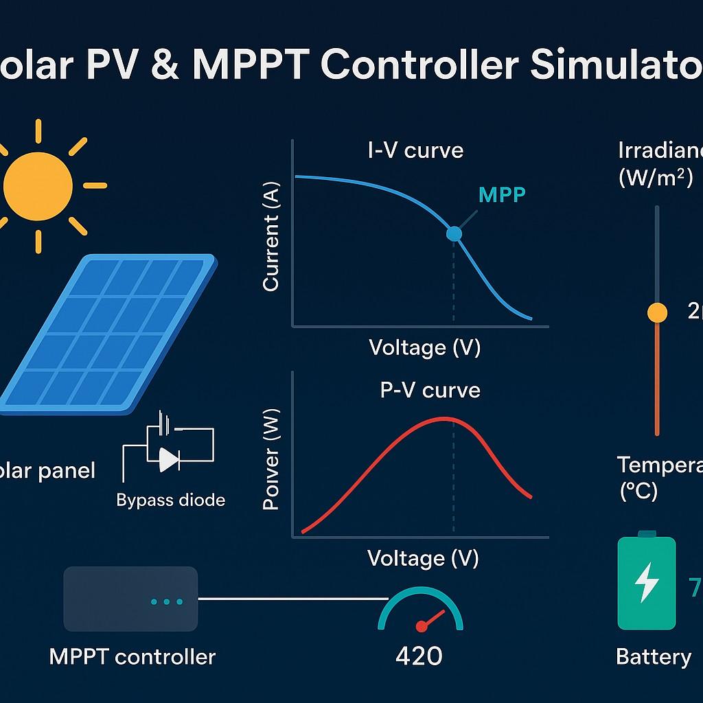 Solar PV & MPPT Controller Simulator