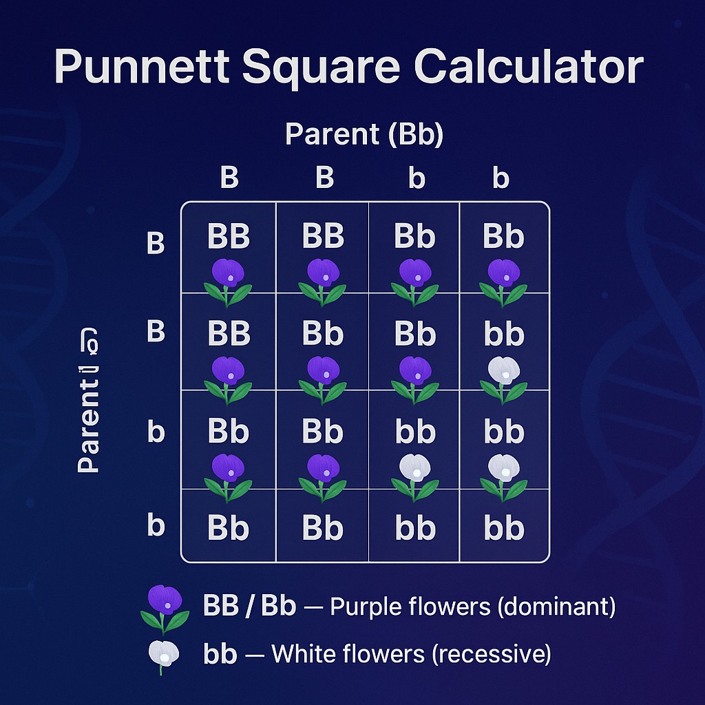 Punnett Square Calculator
